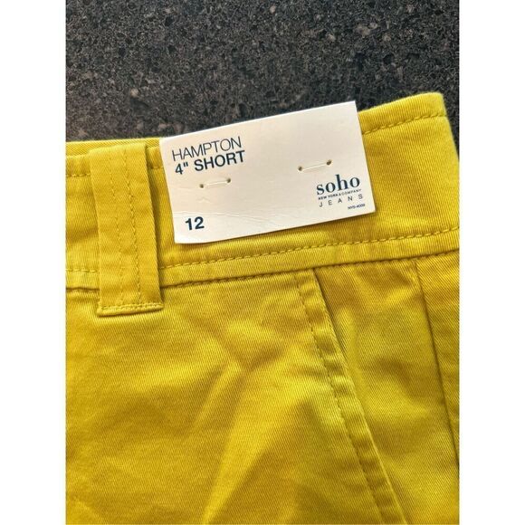 New York & Company lemon green Shorts Size 12 - Picture 6 of 10